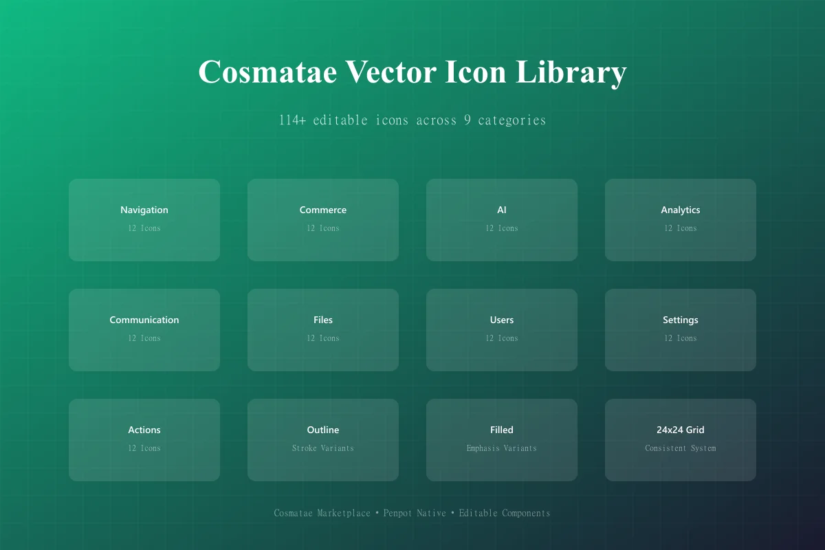 Cosmatae Vector Icon Library thumbnail