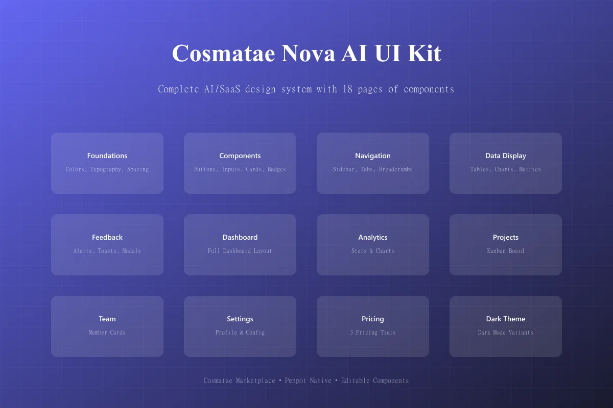 Cosmatae Nova AI UI Kit thumbnail